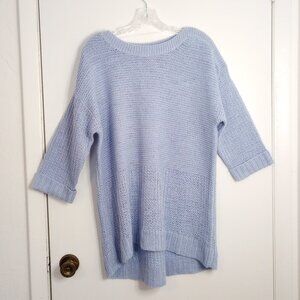 Chico's Blue Subtle Shine Naomi Knit Pullover Sweater